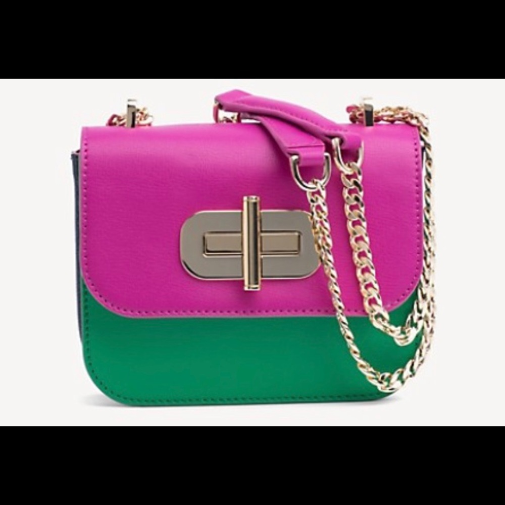 Tommy Hilfiger leather turnlock crossbody bag